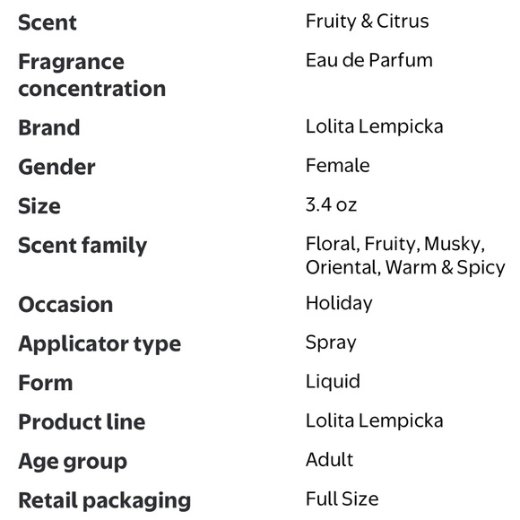 Lolita Lempicka Lolita Lempicka Le Parfum , 3.4 oz  Spray Used Once Floral 3.4oz - Picture 9 of 10